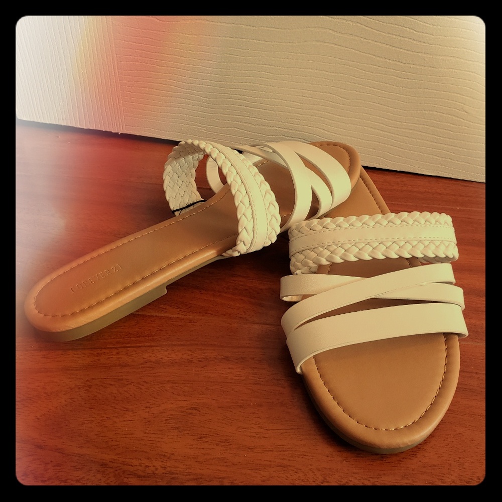 White XXI Sandals